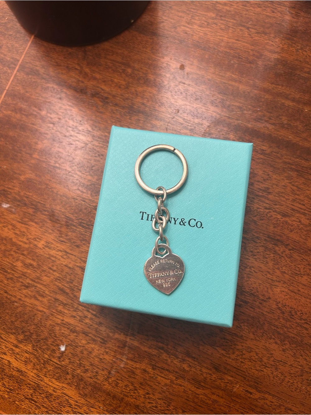 Tiffany & Co. Silver Heart Key Ring